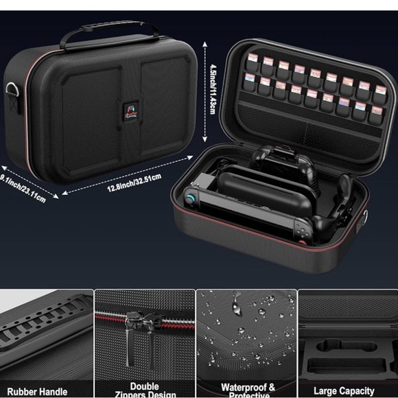 NWT case Nintendo Switch VR Accessory Kit - Black - Picture 3 of 8